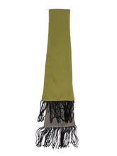 Load image into Gallery viewer, Green tassle scarf
