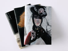 Load image into Gallery viewer, Fashion notebooks - set of 3 (A5, 16 sheets plain)