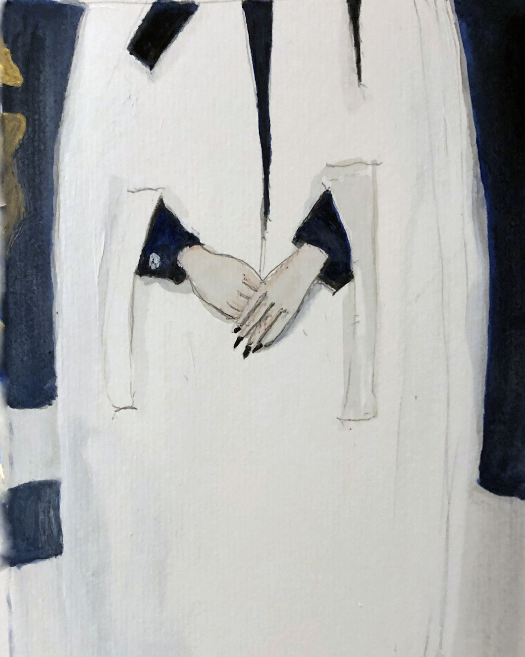 THOM BROWNE - AW '24 Ready-to-Wear hands painting - 'The Raven'