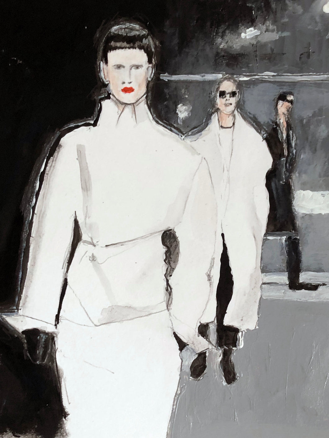 TOM FORD illustration - A/W 25 designed by Haider Ackermann - Paris