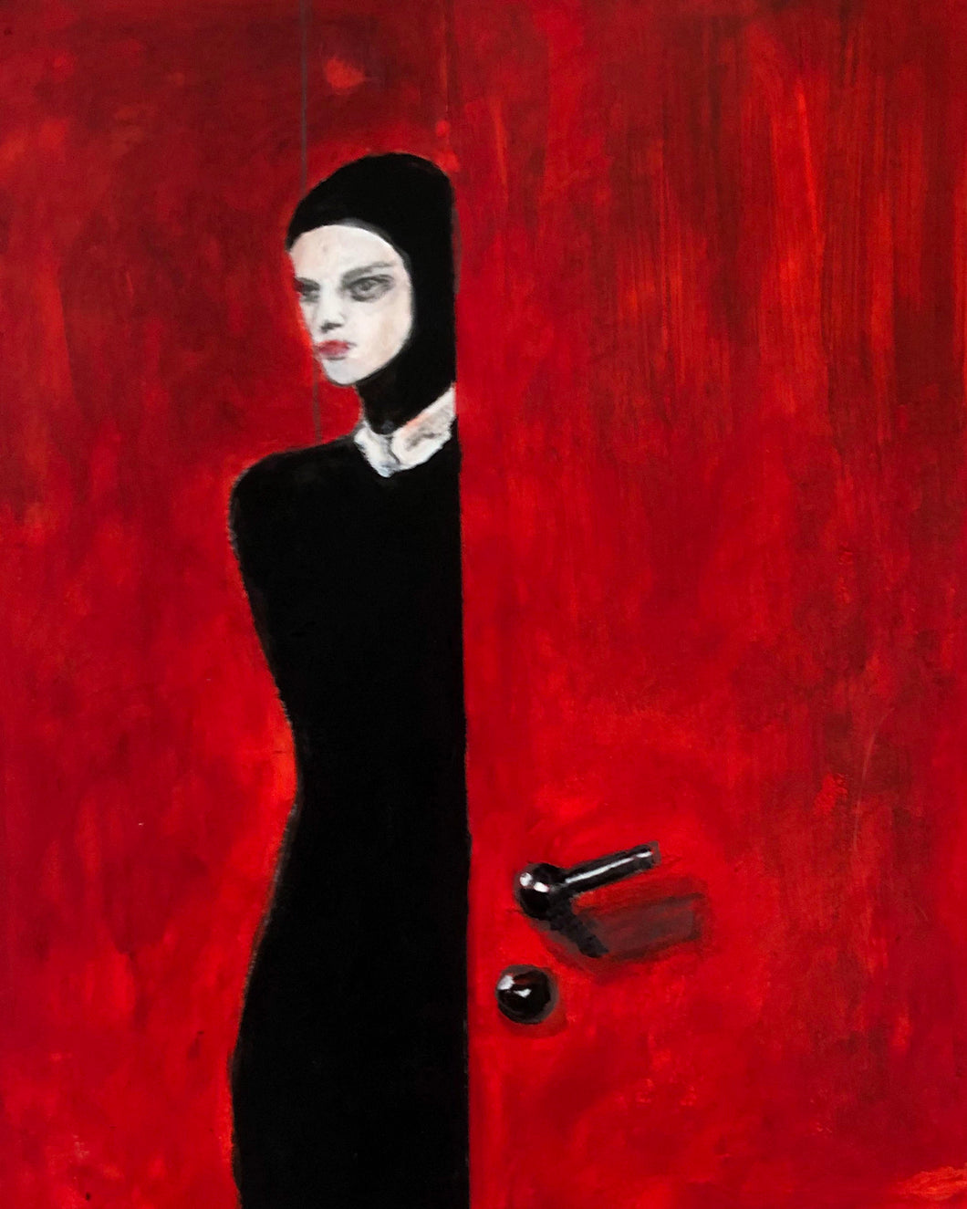 VALENTINO - A/W '25 - Red door illustration - Paris