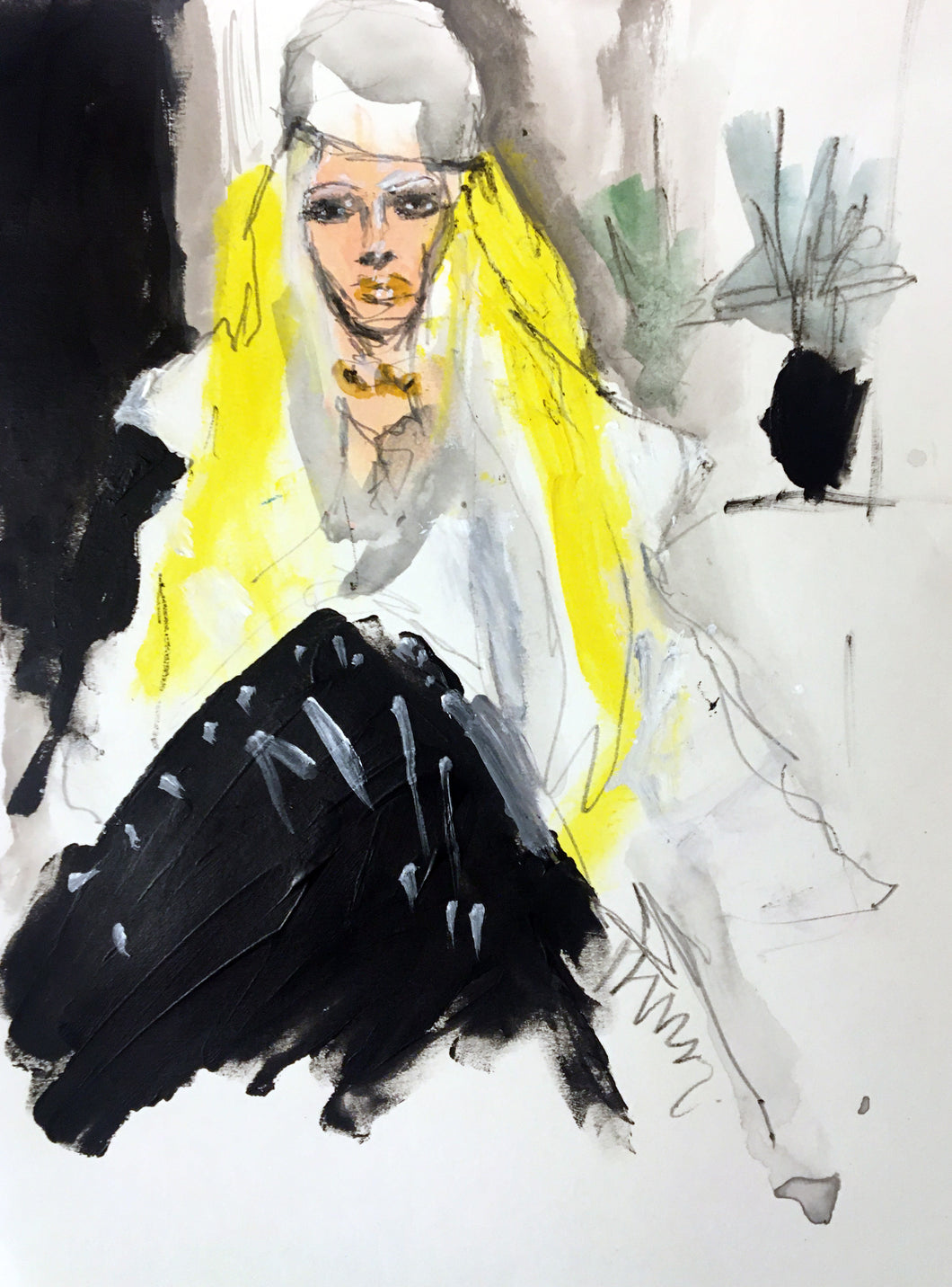 Bimini Bon Boulash sitting - Sketchsesh illustration