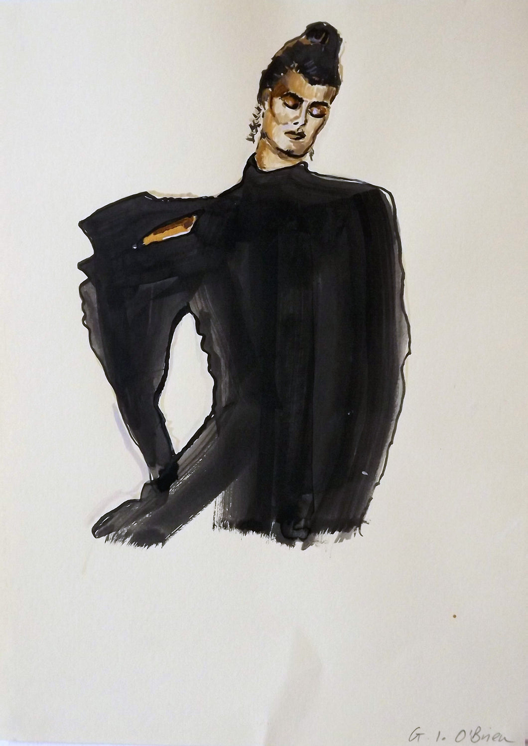 BROOKE SHIELDS - illustration in Claude Montana