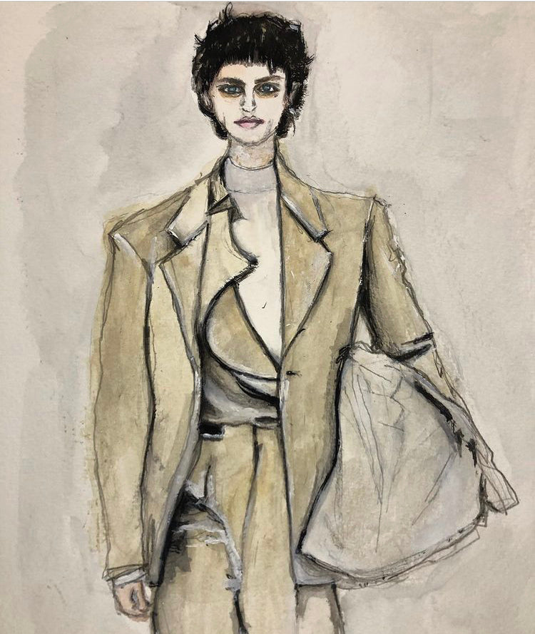 ZEGNA - A/W '22 menswear show illustration