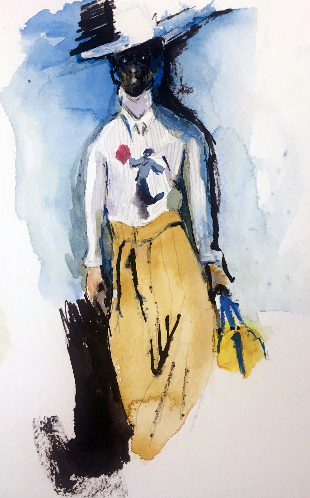 LOUIS VUITTON - A/W '21  Paris Menswear - look #44 illustration
