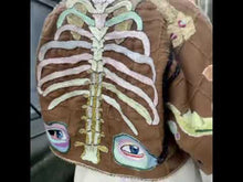 Load and play video in Gallery viewer, Ecto-plasma, exo-skeletal hand-embroidered jacket.
