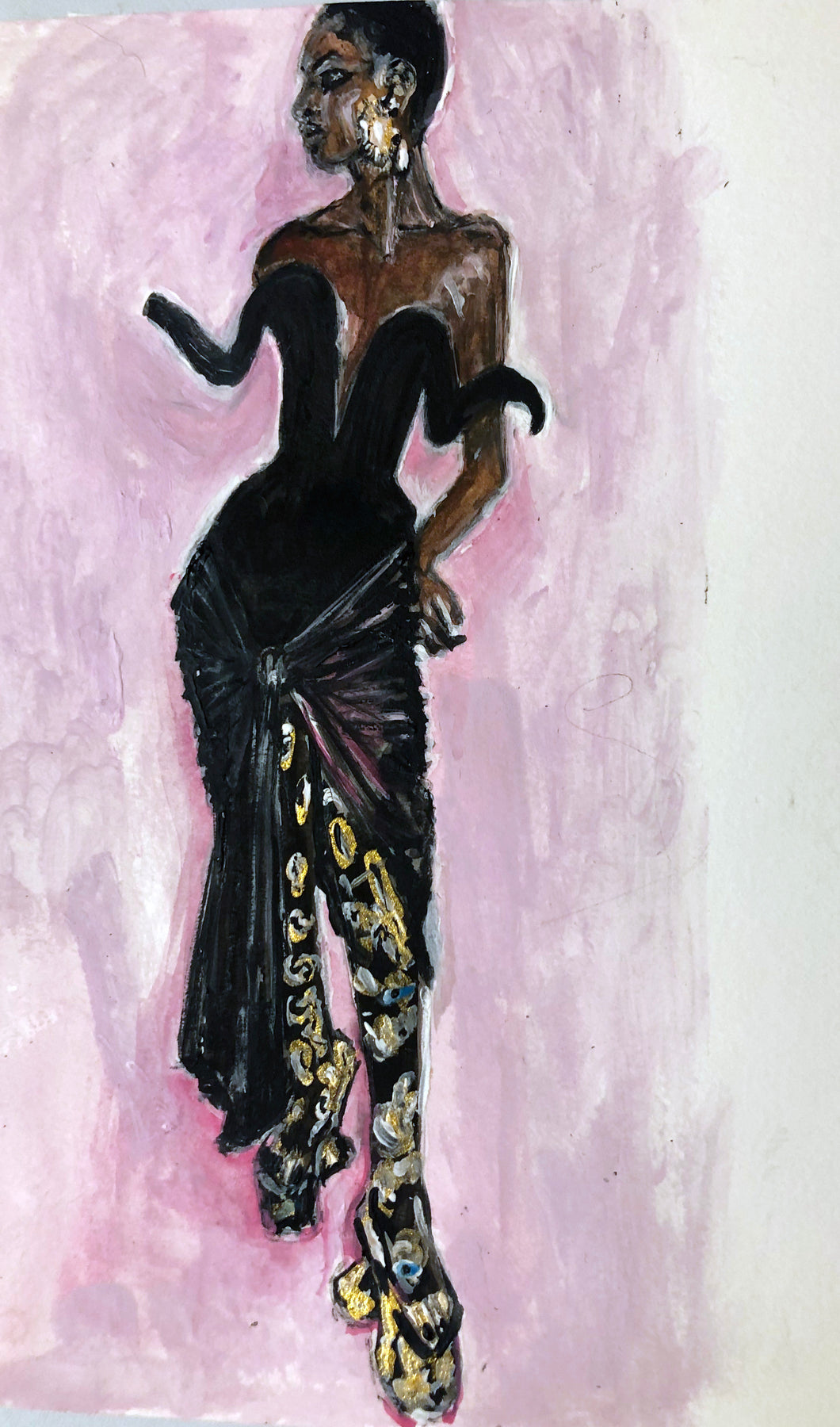 SCHIAPARELLI - Haute Couture Paris A/W '21- look 9 - illustration