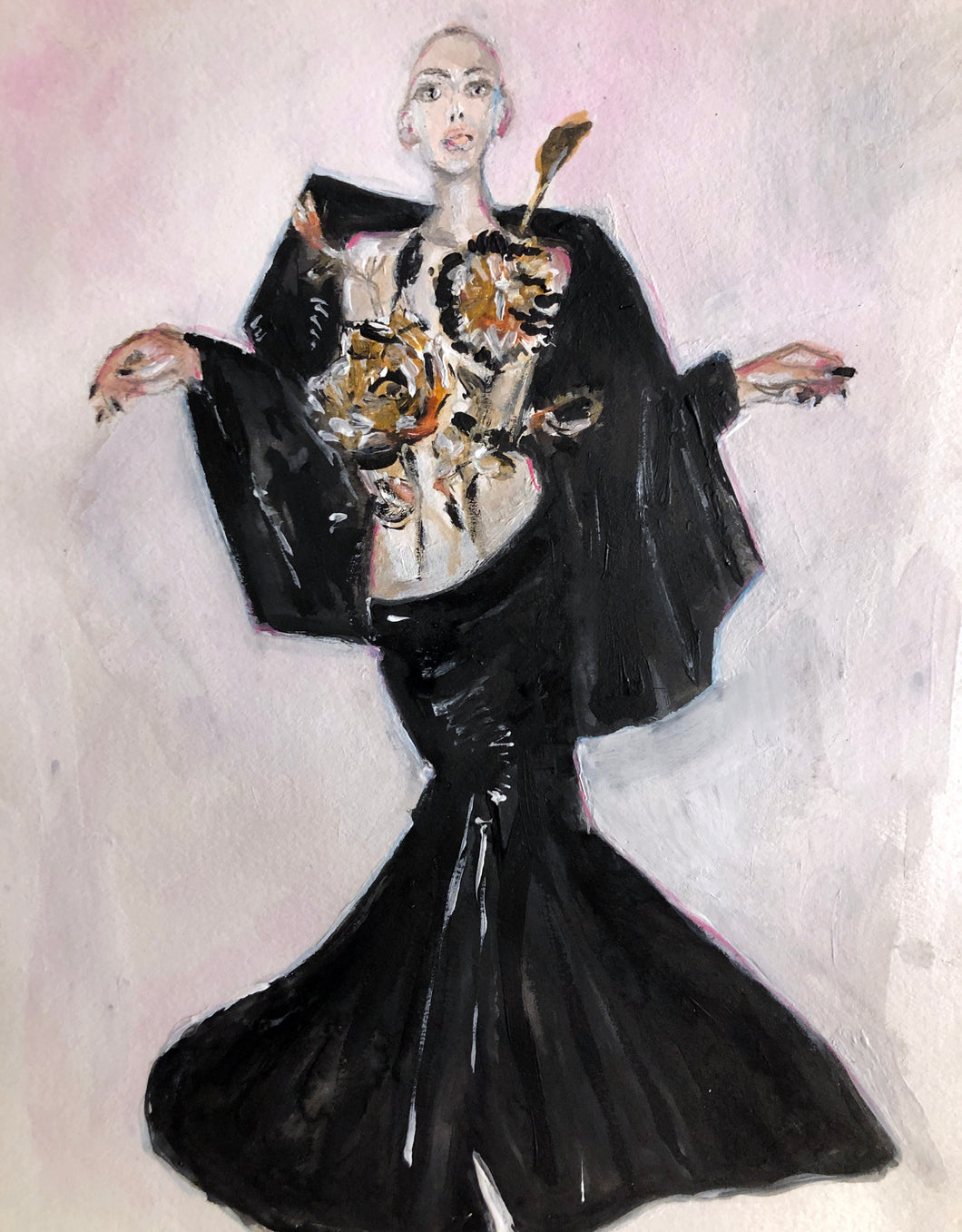 SCHIAPARELLI - Haute Couture Paris A/W '21- look 25 - illustration